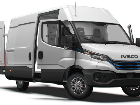 Iveco eDaily Van L3H2 HQ Interior 2024 Modelo 3D
