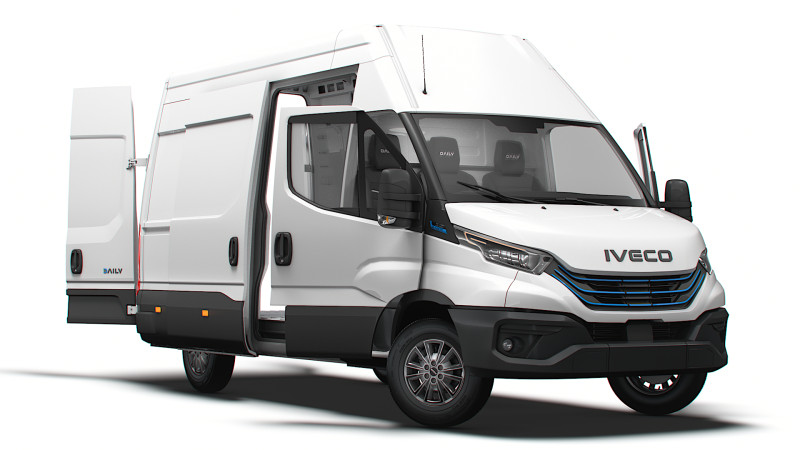 Iveco eDaily Van L3H3 HQ Interior 2024 3D Model .c4d .max .obj .3ds .fbx .stl .blend 