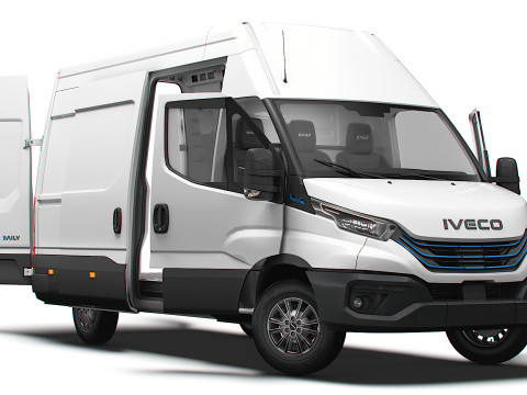 Iveco eDaily Van L3H3 HQ Interior 2024 3D Model