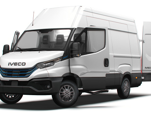 Iveco eDaily Van L3H3 HQ Interior 2024 3D Model