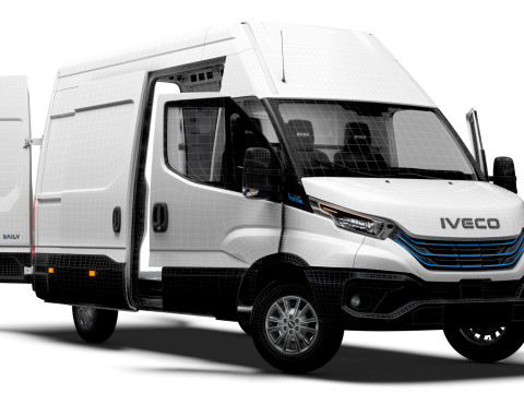 Iveco eDaily Van L3H3 HQ Interior 2024 3D Model