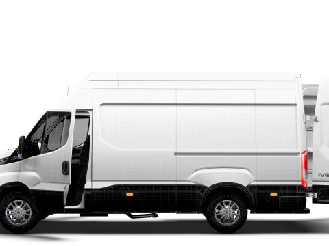 Iveco eDaily Van L3H3 HQ Interior 2024 3D Model