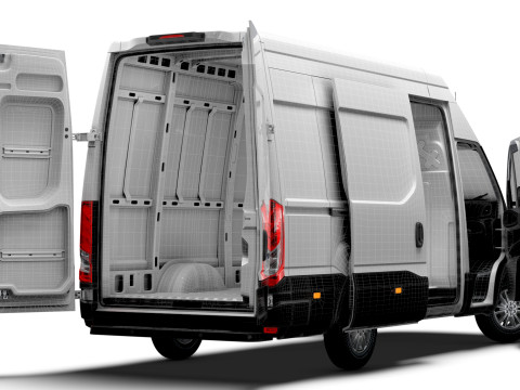 Iveco eDaily Van L3H3 HQ Interior 2024 3D Model