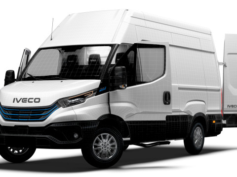 Iveco eDaily Van L3H3 HQ Interior 2024 3D Model