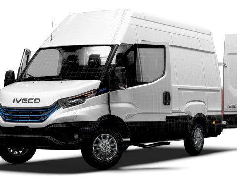 Iveco eDaily Van L3H3 HQ Interior 2024 3D Model