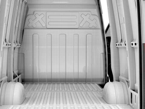 Iveco eDaily Van L3H3 HQ Interior 2024 3D Model