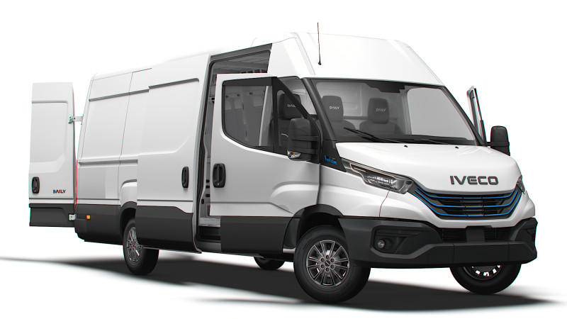 Iveco eDaily Van L4H2 HQ Interior 2024 3D Model .c4d .max .obj .3ds .fbx .stl .blend
