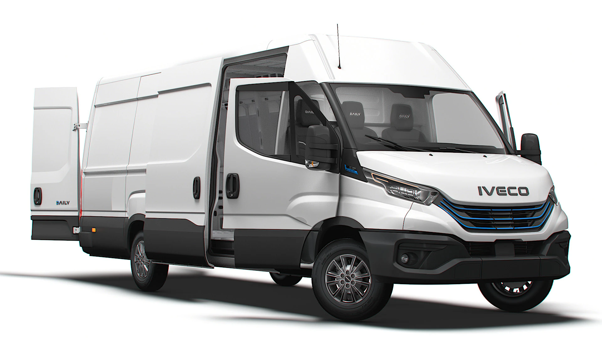 Iveco eDaily Van L4H2 HQ Interior 2024 3D Model .c4d .max .obj .3ds .fbx .stl .blend 