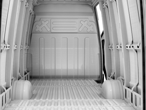 Iveco eDaily Van L4H2 HQ Interior 2024 3D मॉडल