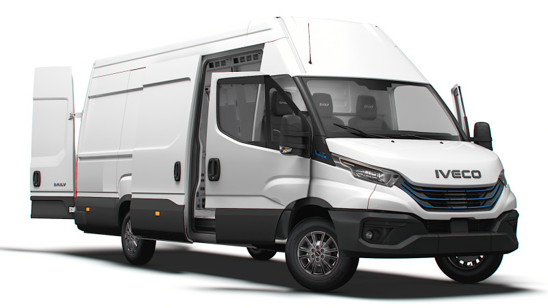 Iveco eDaily Van L4H3 HQ Interior 2024 3D Model .c4d .max .obj .3ds .fbx .stl .blend 