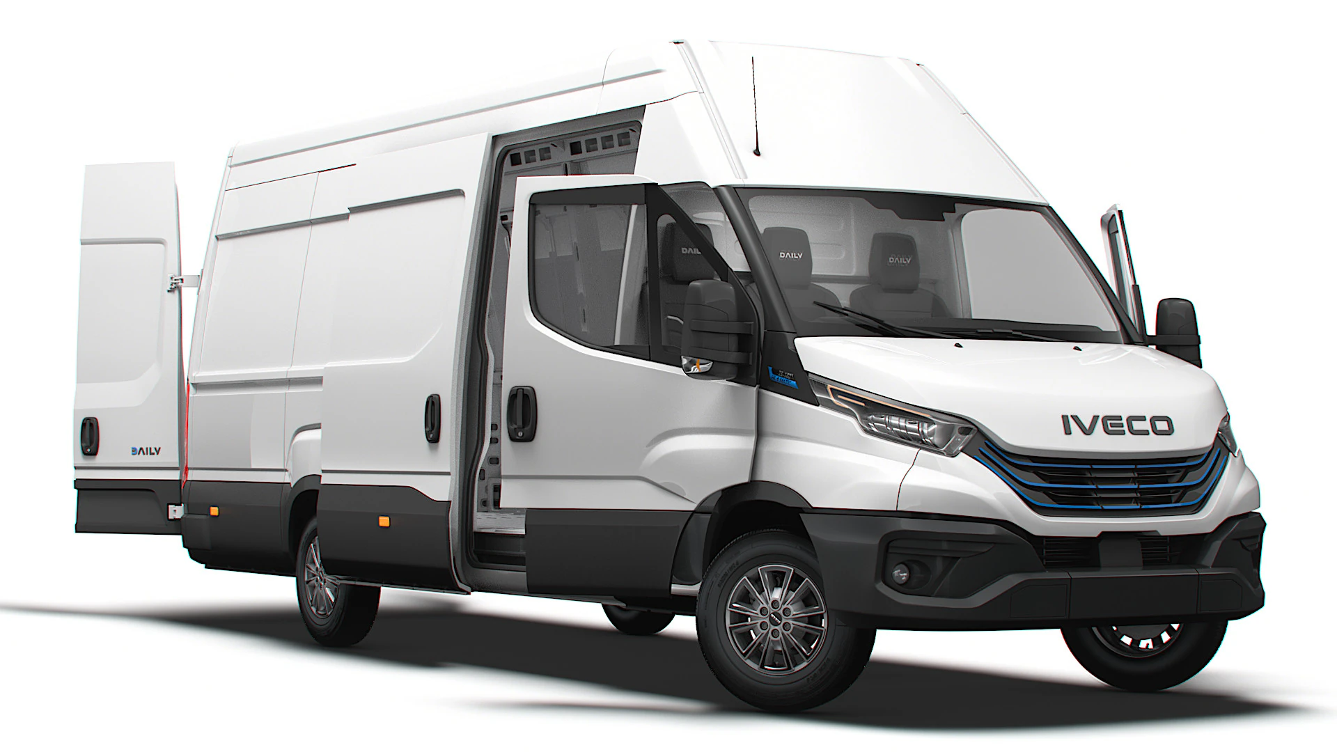 Iveco eDaily Van L4H3 HQ Interior 2024 3D Model .c4d .max .obj .3ds .fbx .stl .blend