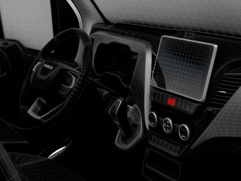 Iveco eDaily Van L4H3 HQ Interior 2024 3D Model