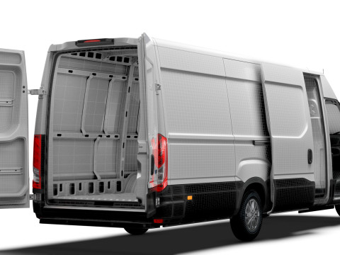 Iveco eDaily Van L5H2 HQ Interior 2024 Modelo 3D