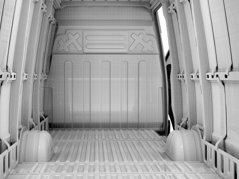 Iveco eDaily Van L5H2 HQ Interior 2024 Modelo 3D