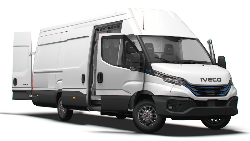 Iveco eDaily Van L5H3 HQ Interior 2024 3D 모델 .c4d .max .obj .3ds .fbx .stl .blend 