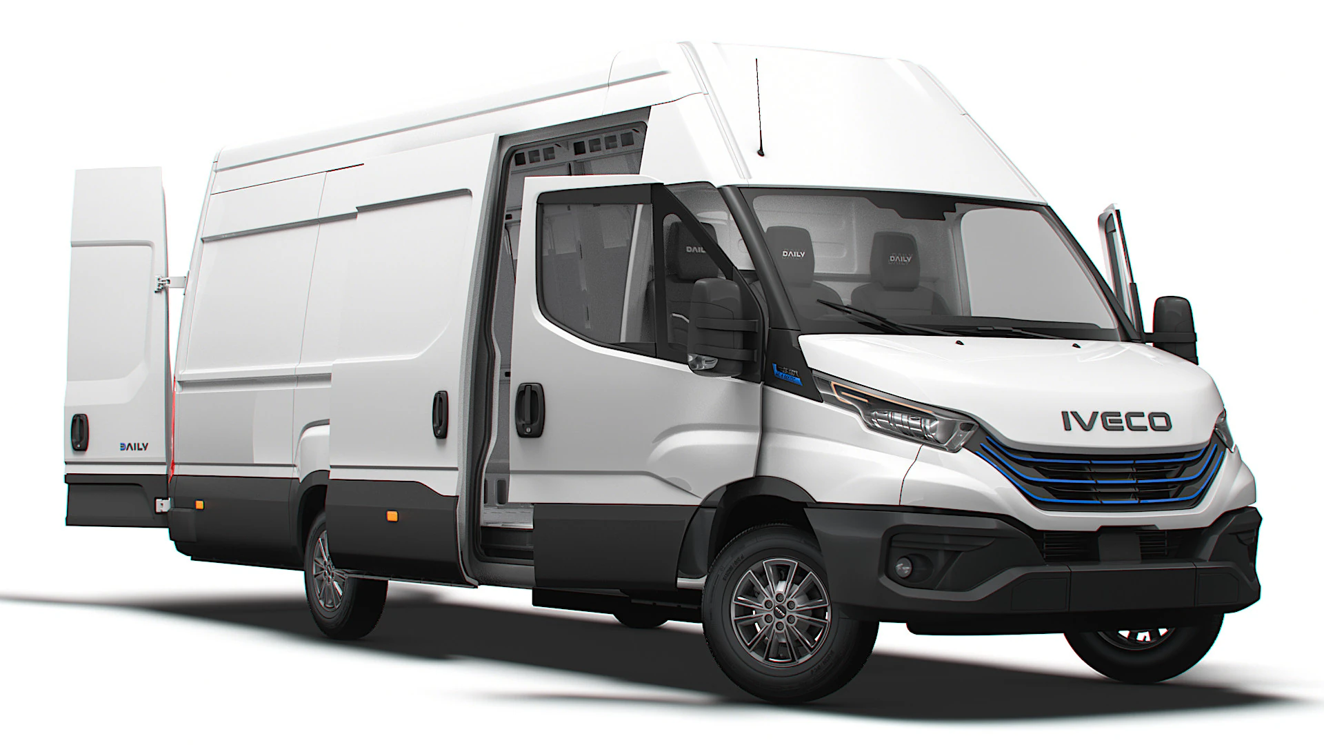 Iveco eDaily Van L5H3 HQ Interior 2024 3D Model .c4d .max .obj .3ds .fbx .stl .blend 