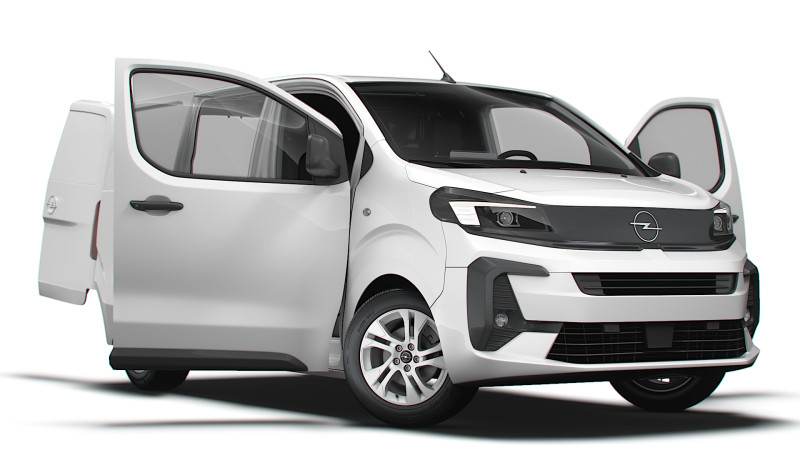 Opel Vivaro Electric Van L1 HQ Interior 2024 3D Model .c4d .max .obj .3ds .fbx .stl .blend 
