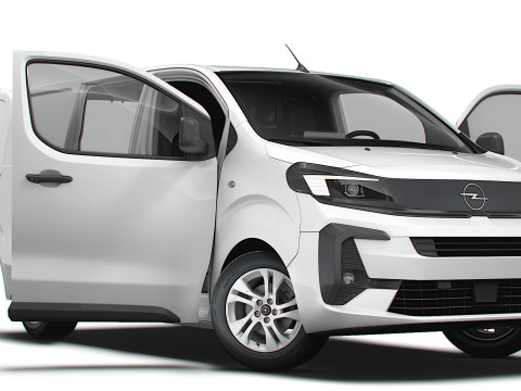 Opel Vivaro Electric Van L1 HQ Interior 2024 3D Model