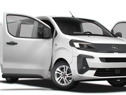 Opel Vivaro Furgoneta el&eacute;ctrica L1 HQ Interior 2024 Modelo 3D