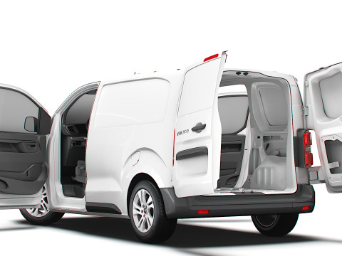 Opel Vivaro Electric Van L1 HQ Interior 2024 3D Model