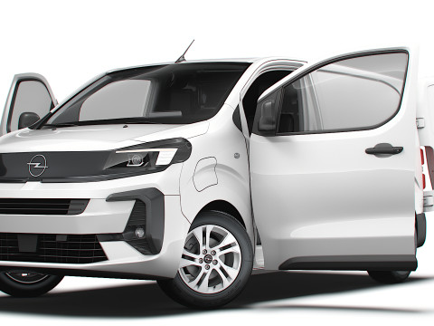Opel Vivaro Electric Van L1 HQ Interior 2024 3D Model