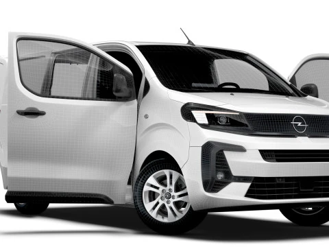 Opel Vivaro Electric Van L1 HQ Interior 2024 3D Model