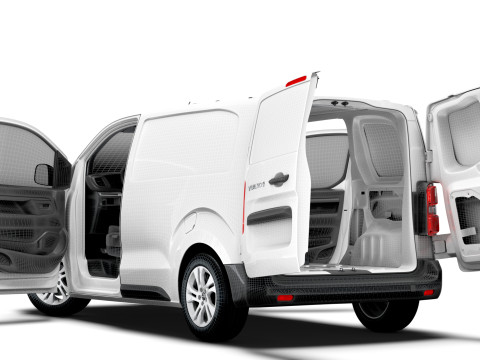 Opel Vivaro Electric Van L1 HQ Interior 2024 3D Model
