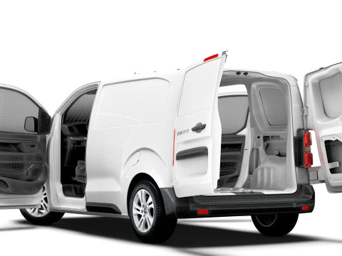 Opel Vivaro Electric Van L1 HQ Interior 2024 3D Model