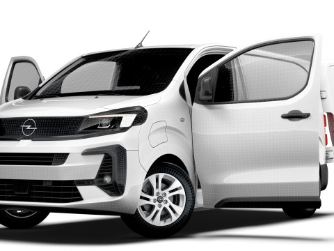 Opel Vivaro Electric Van L1 HQ Interior 2024 3D Model