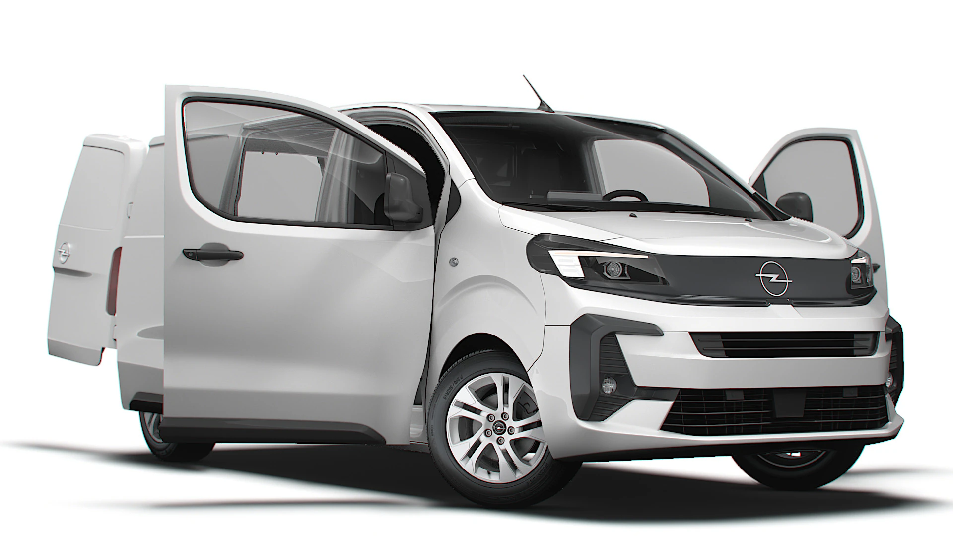 Opel Vivaro Electric Van L2 HQ Interior 2024 3D Model .c4d .max .obj .3ds .fbx .stl .blend 
