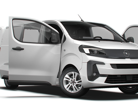 Opel Vivaro Electric Van L2 HQ Interior 2024 3D Model