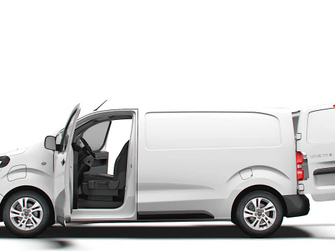 Opel Vivaro Electric Van L2 HQ Interior 2024 3D Model