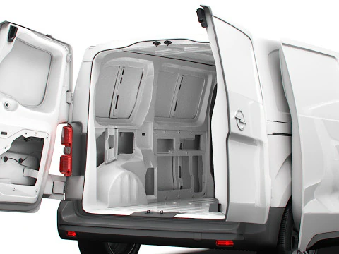 Opel Vivaro Electric Van L2 HQ Interior 2024 3D Model