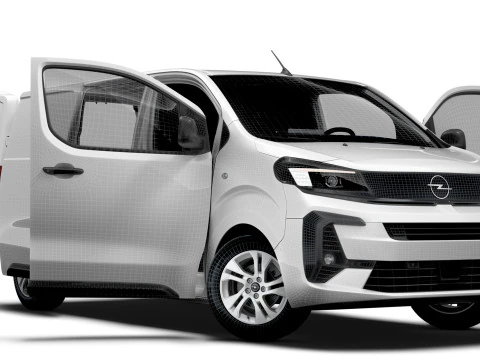 Opel Vivaro Electric Van L2 HQ Interior 2024 3D Model