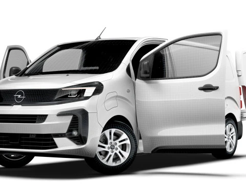 Opel Vivaro Electric Van L2 HQ Interior 2024 3D Model