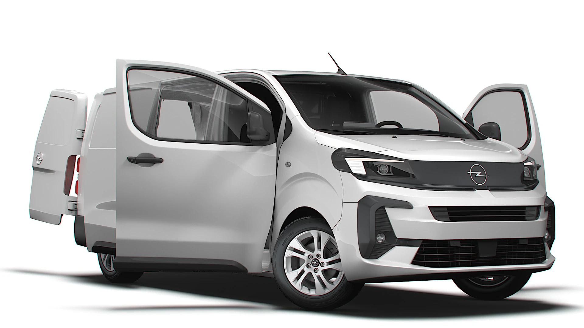 Opel Vivaro Electric Van L3 HQ Interior 2024 3D Model .c4d .max .obj .3ds .fbx .stl .blend