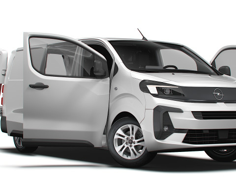 Opel Vivaro Electric Van L3 HQ Interior 2024 3D Model