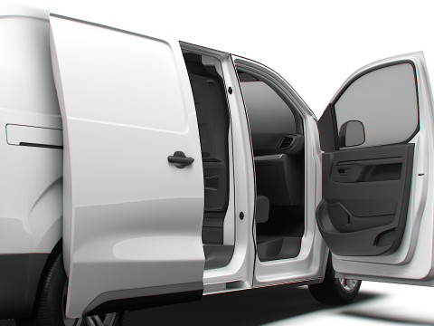Opel Vivaro Electric Van L3 HQ Interior 2024 3D Model