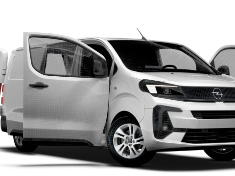 Opel Vivaro Electric Van L3 HQ Interior 2024 3D Model
