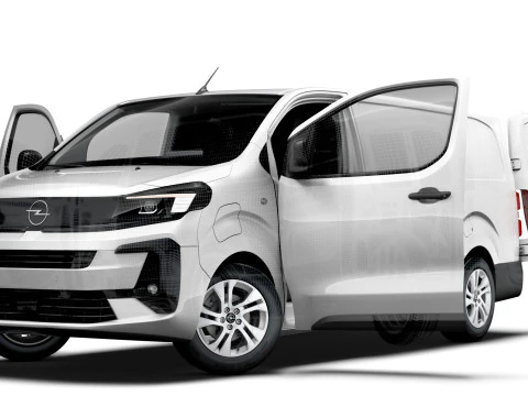 Opel Vivaro Electric Van L3 HQ Interior 2024 3D Model