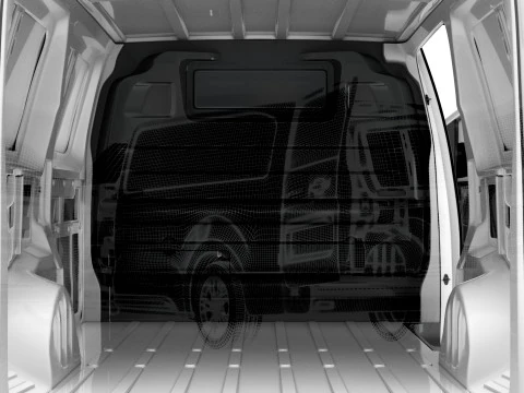 Opel Vivaro Electric Van L3 HQ Interior 2024 3D Model