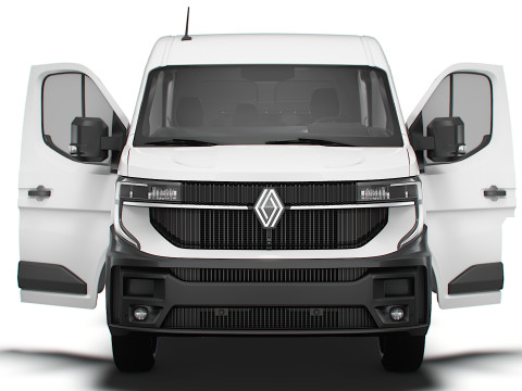 Renault Master L2H2 CrewCab Van HQ Interior 2024 3Dモデル