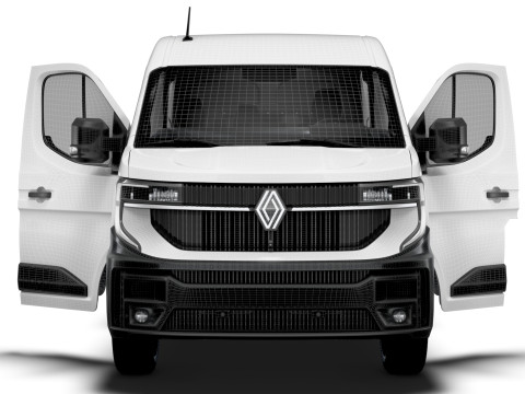 Renault Master L2H2 CrewCab Van HQ Interior 2024 3Dモデル