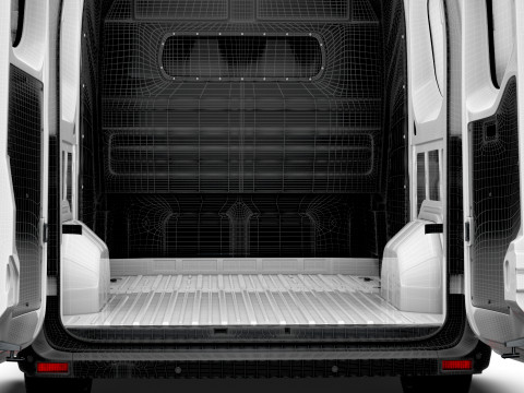 Renault Master L2H2 CrewCab Van HQ Interior 2024 3Dモデル