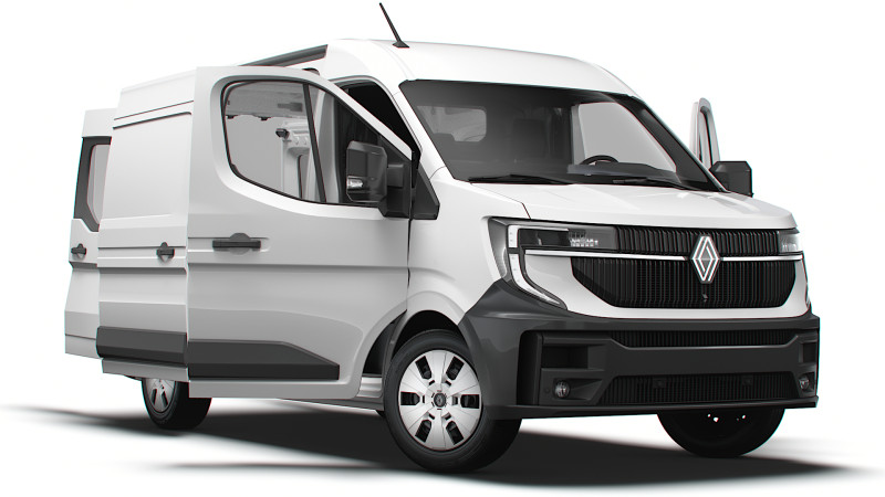Renault Master L2H2 Van HQ Interior 2024 Model 3D .c4d .max .obj .3ds .fbx .stl .blend 