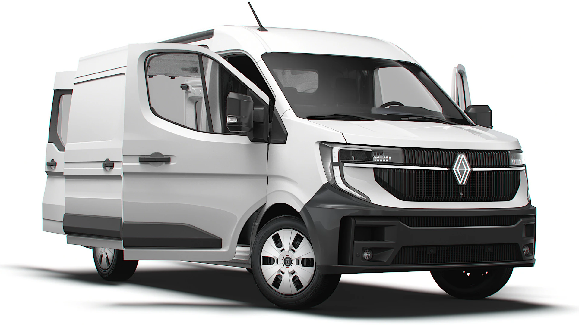 Renault Master L2H2 Van HQ Interior 2024 3D Model .c4d .max .obj .3ds .fbx .stl .blend 