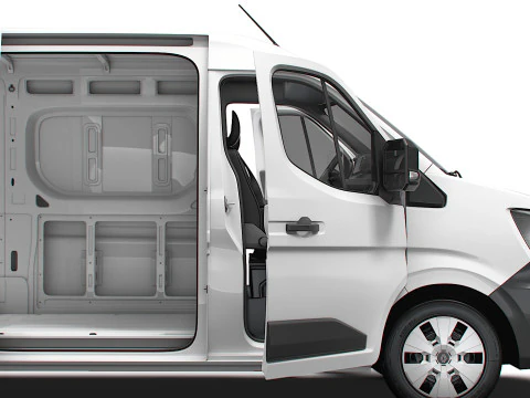 Renault Master L2H2 Van HQ Interior 2024 3D Model