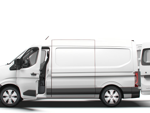 Renault Master L2H2 Van HQ Interior 2024 Model 3D