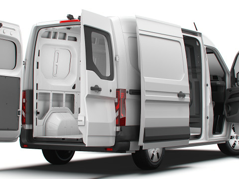 Renault Master L2H2 Van HQ Interior 2024 Model 3D