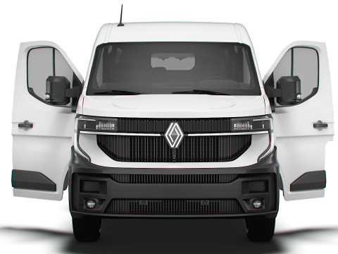 Renault Master L2H2 Van HQ Interior 2024 Model 3D
